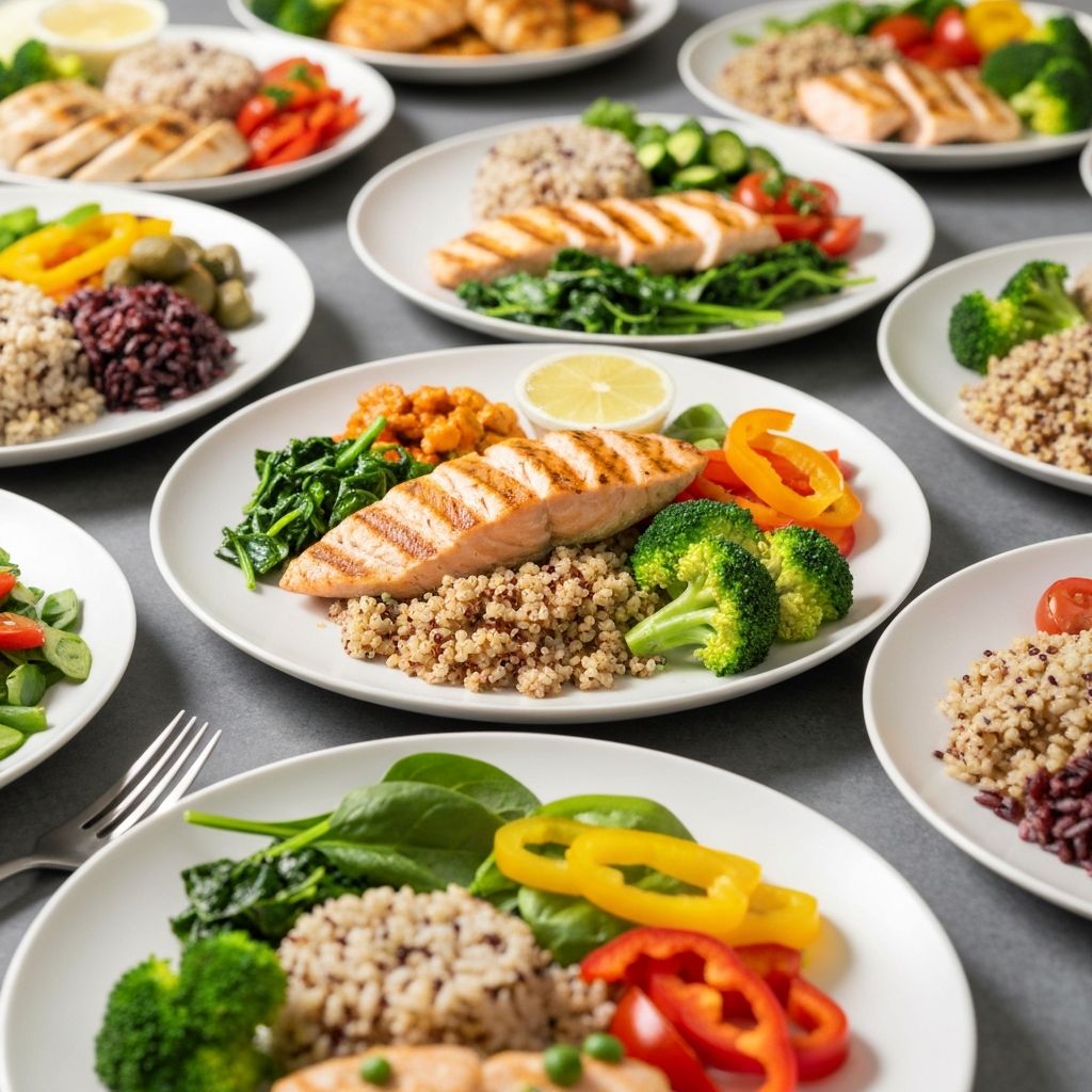 Verschiedene Mahlzeiten